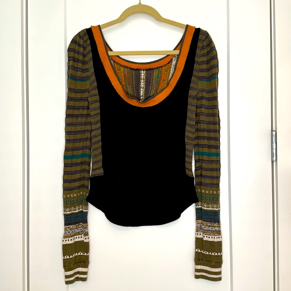 Free People Knit Sweater, Multi-colored, Size S - Picture 4 of 6